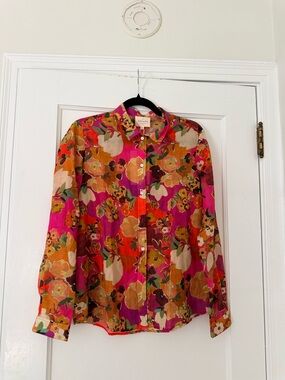 Sezane Pierro blouse in Clayfloral - size 36 or us 4
